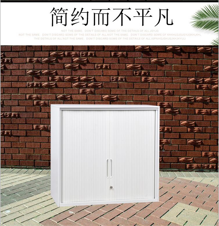 深圳铁皮卷门文件柜 定制三层卷帘门柜