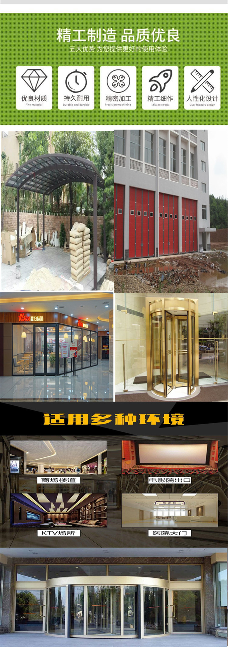 长沙玻璃感应门 电动门公司