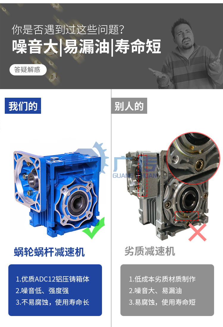 NMRV63中空轴减速机 空心蜗轮蜗杆减速箱 可配单向双向输出轴 带安装法兰
