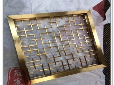 加工别墅金属水晶玻璃砖屏风 客厅装饰玄关隔断304水晶玻璃屏风