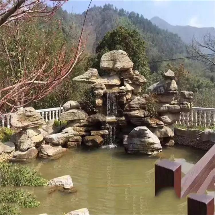 密云县假山石产地 千层石基地 清远假山加工定做