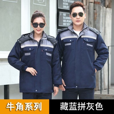 上海男女棉衣工作服 工人加厚防寒棉服 冷库维修车间防寒服