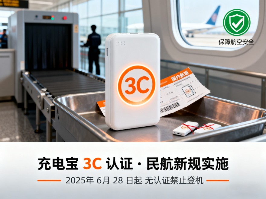 2025民航新规：充电宝无3C认证禁止登机！航空安全携带指南
